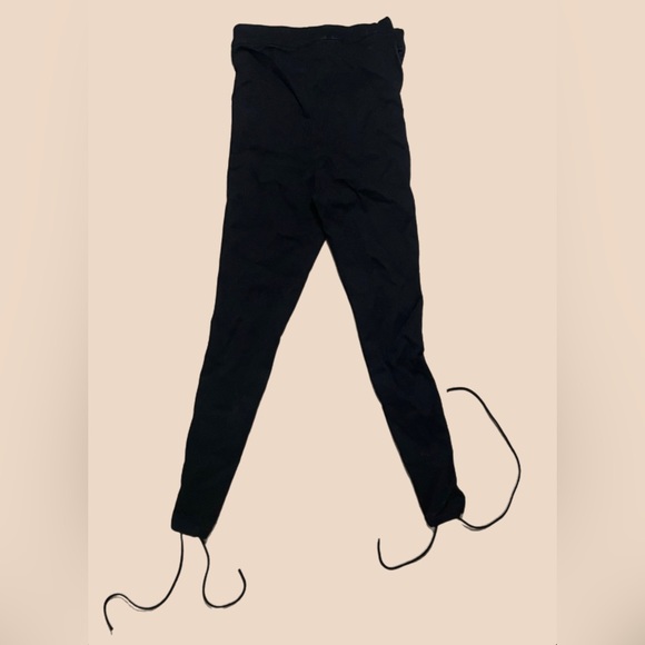 SHEIN SXY High Waist Grommet Lace Up Pants - Picture 3 of 3